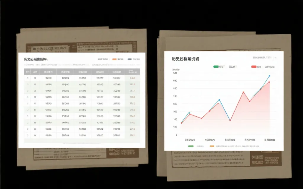 数据可视化与历史资料归档界面